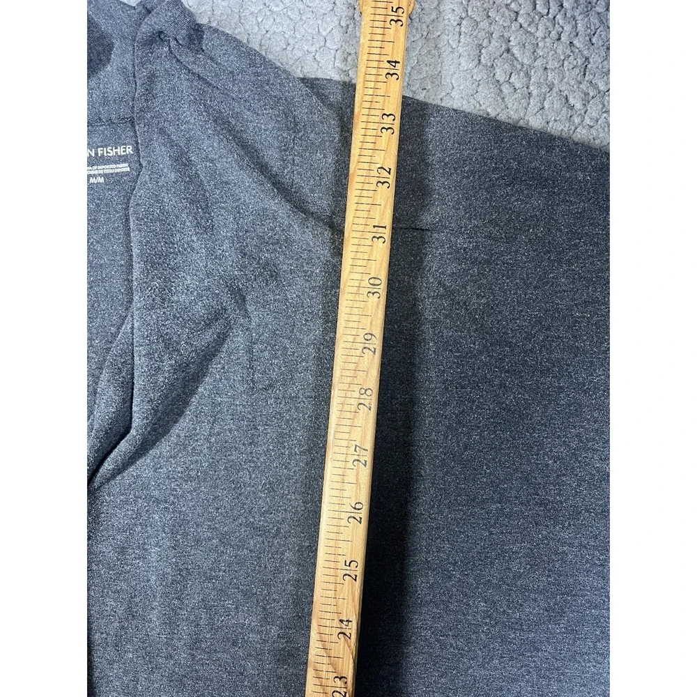 Eileen Fisher Open Front Cardigan Jacket Tencel‎ Blend Grey Women's Size Medium